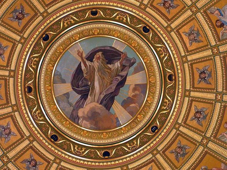 Karoly Lotz The mosaic of the dome oil painting image